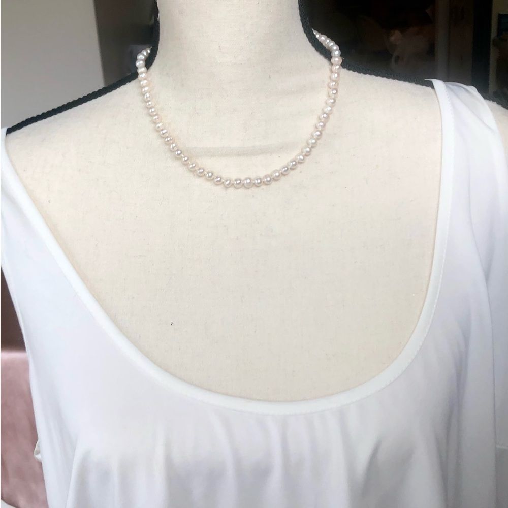 genuine Pearl necklace/bracelet set -925 - Picture 6 of 10